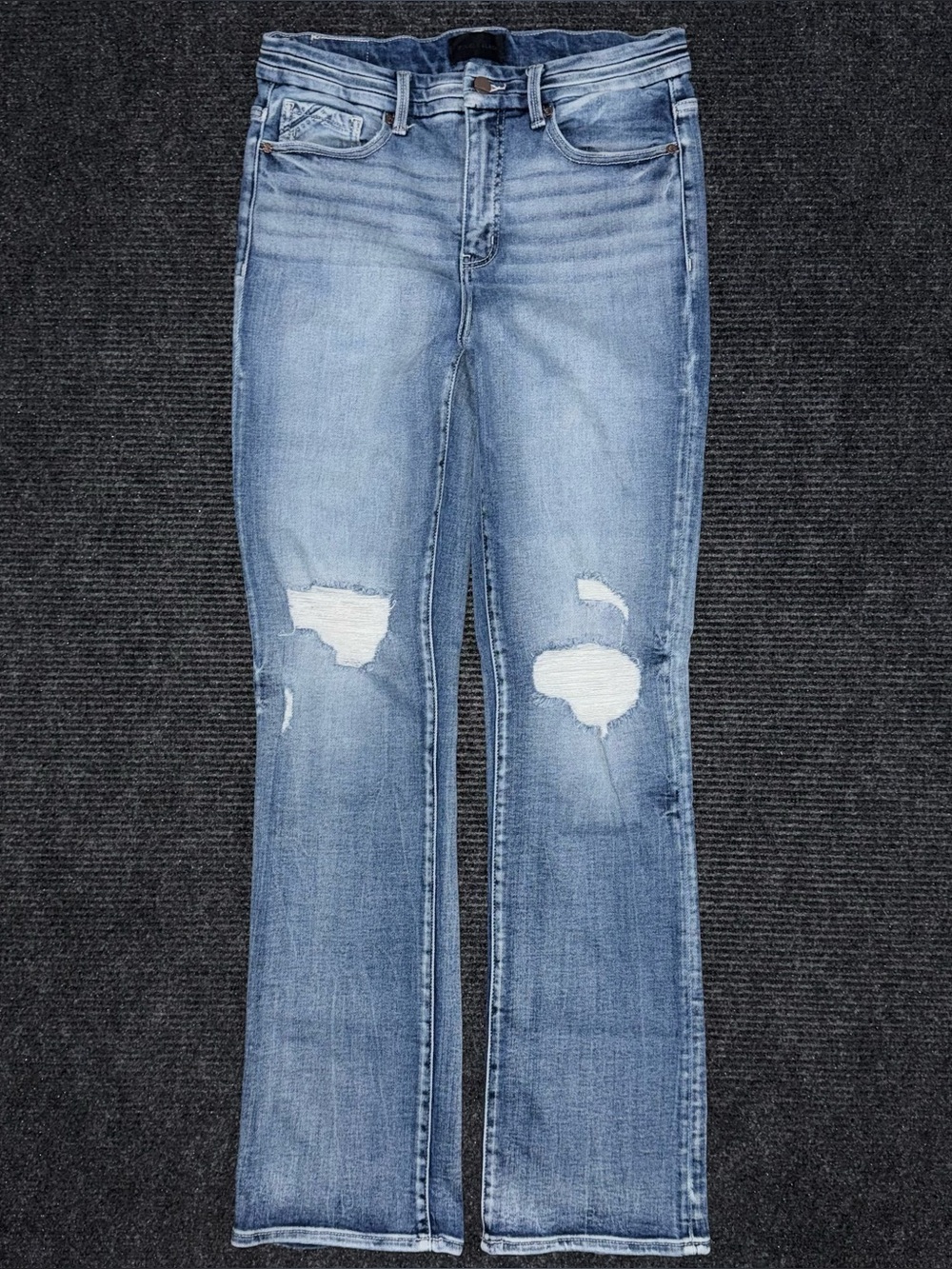 Buckle Black Fit No 75 Tailored Bootcut Stretch Jean 29x33.5 Distressed BBW1461L